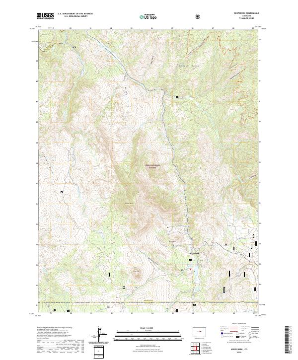 USGS Topographic Map – Westcreek