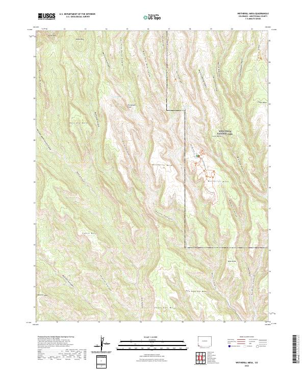 USGS Topographic Map – Wetherill Mesa