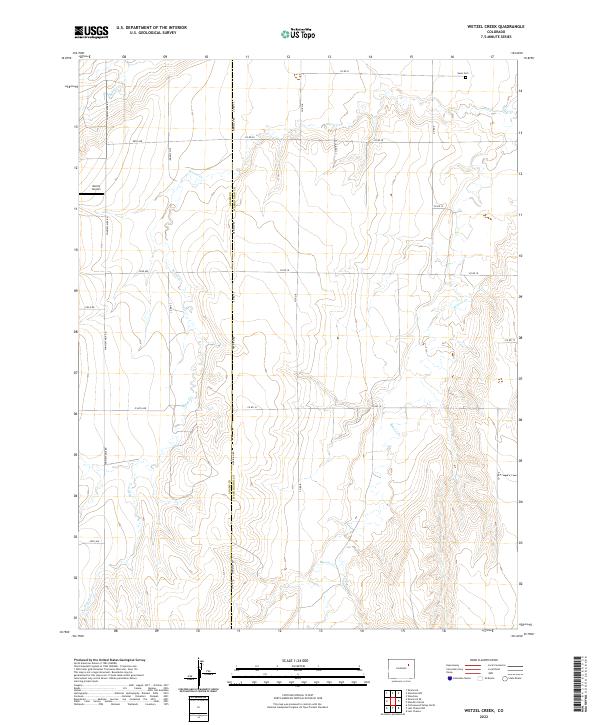 USGS Topographic Map – Wetzel Creek