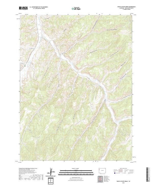 USGS Topographic Map – White Coyote Draw