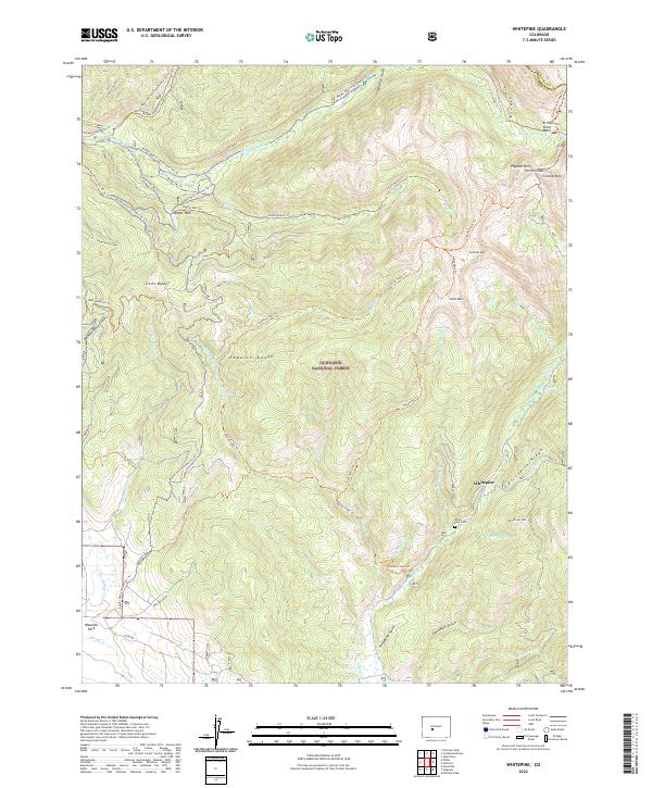 USGS Topographic Map – Whitepine