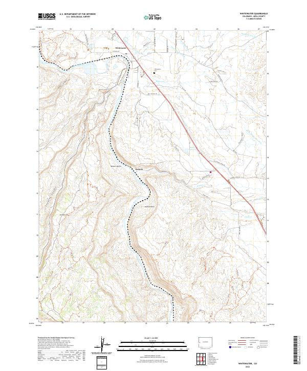 USGS Topographic Map – Whitewater