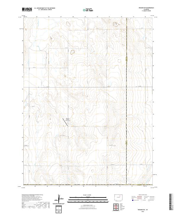 USGS Topographic Map – Wiggins SW
