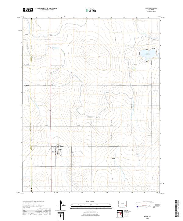 USGS Topographic Map – Wiley