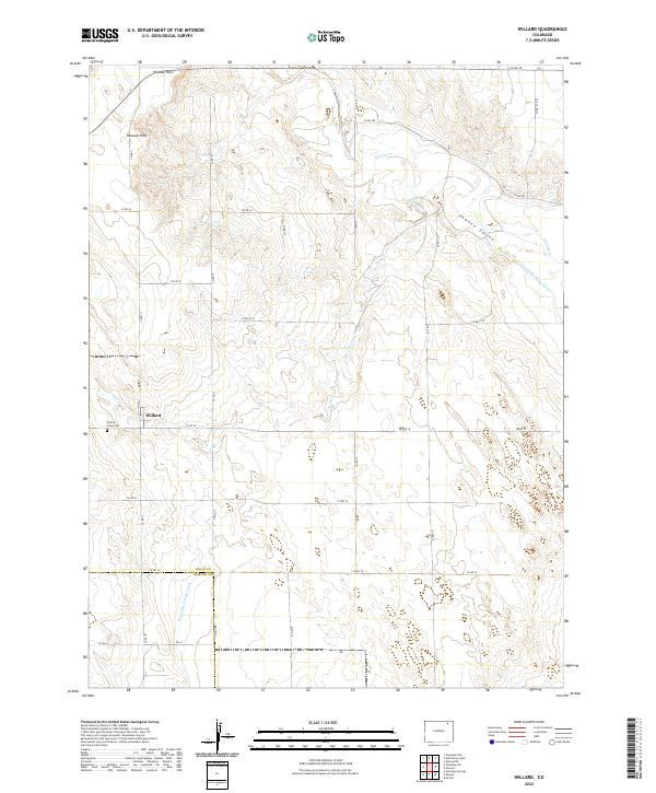 USGS Topographic Map – Willard