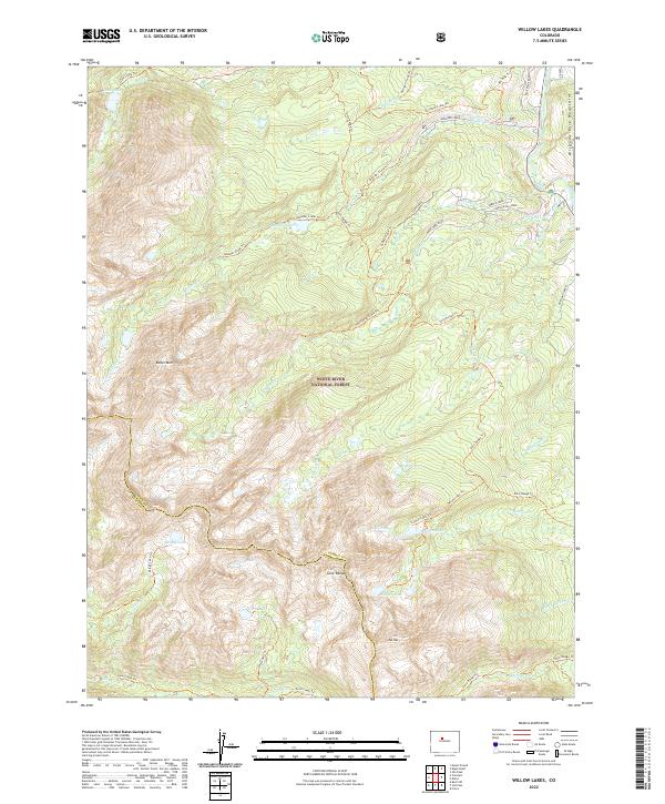 USGS Topographic Map – Willow Lakes