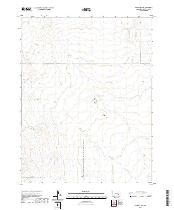 USGS Topographic Map – Windmill Lake
