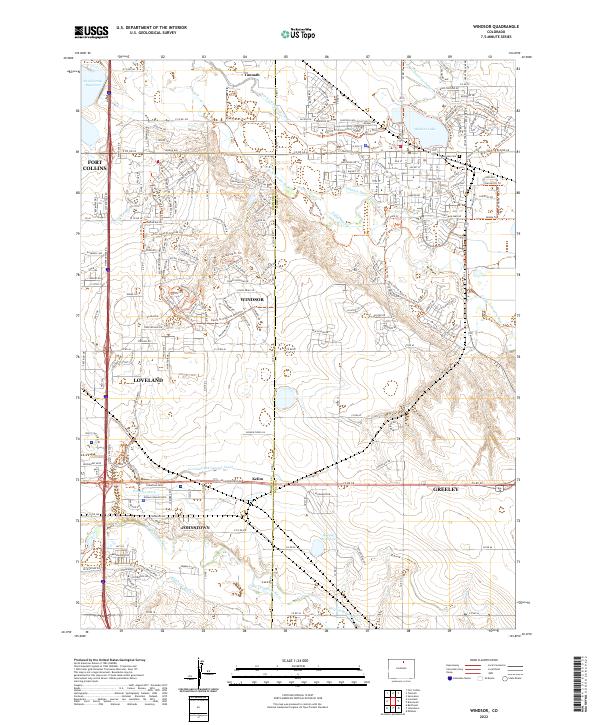 USGS Topographic Map – Windsor