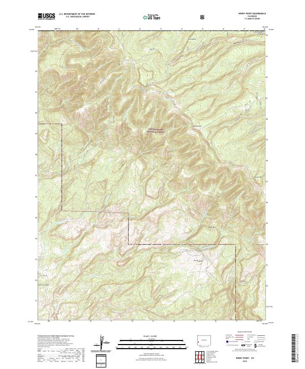 USGS Topographic Map – Windy Point