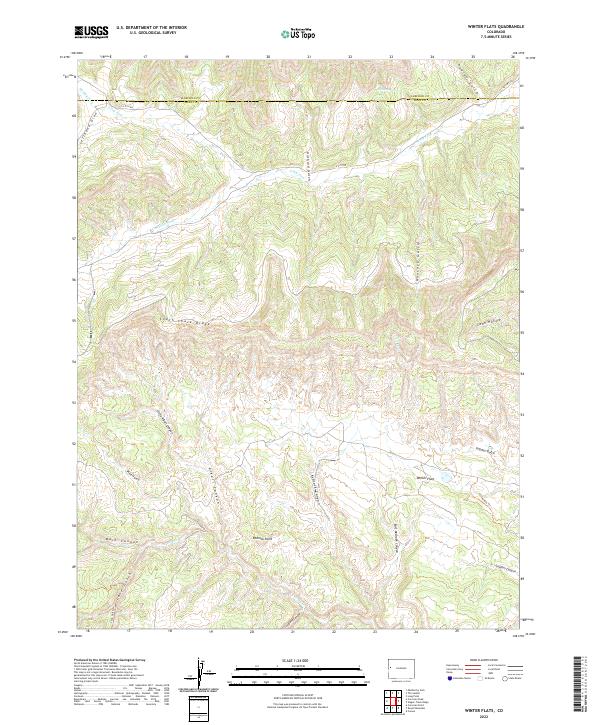 USGS Topographic Map – Winter Flats