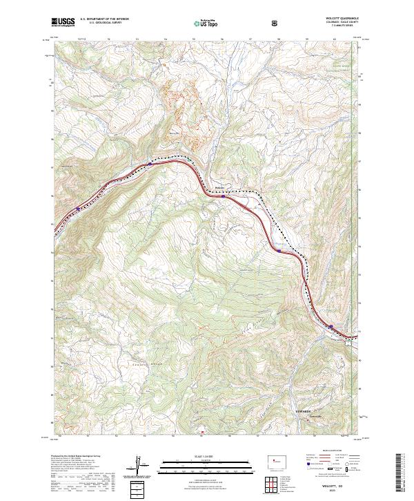 USGS Topographic Map – Wolcott