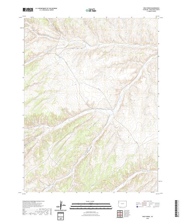 USGS Topographic Map – Wolf Ridge