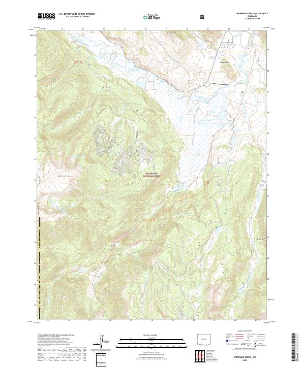 USGS Topographic Map – Workman Creek