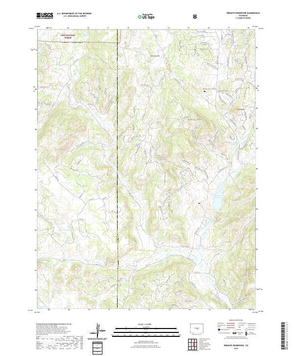 USGS Topographic Map – Wrights Reservoir