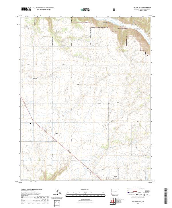 USGS Topographic Map – Yellow Jacket