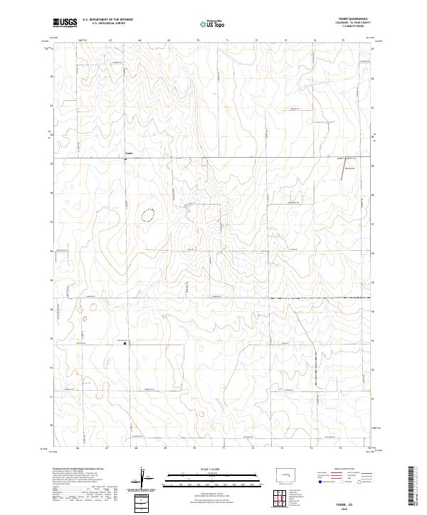 USGS Topographic Map – Yoder