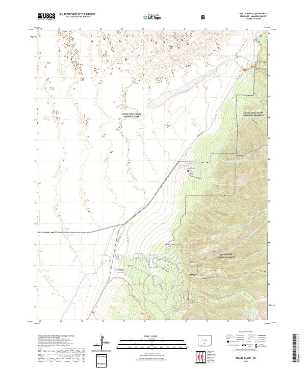 USGS Topographic Map – Zapata Ranch