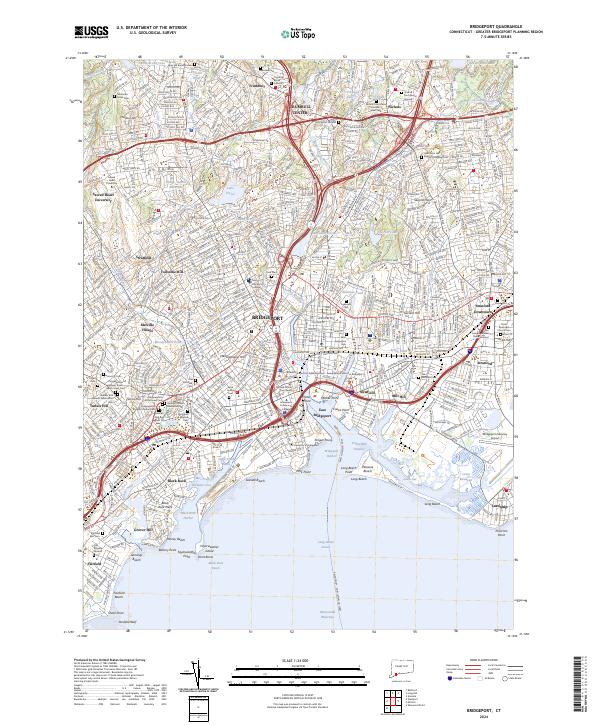USGS Topographic Map – Bridgeport