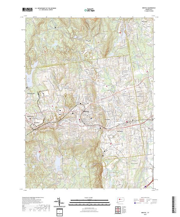USGS Topographic Map – Bristol