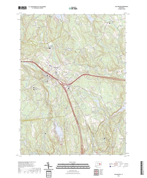 USGS Topographic Map – Colchester