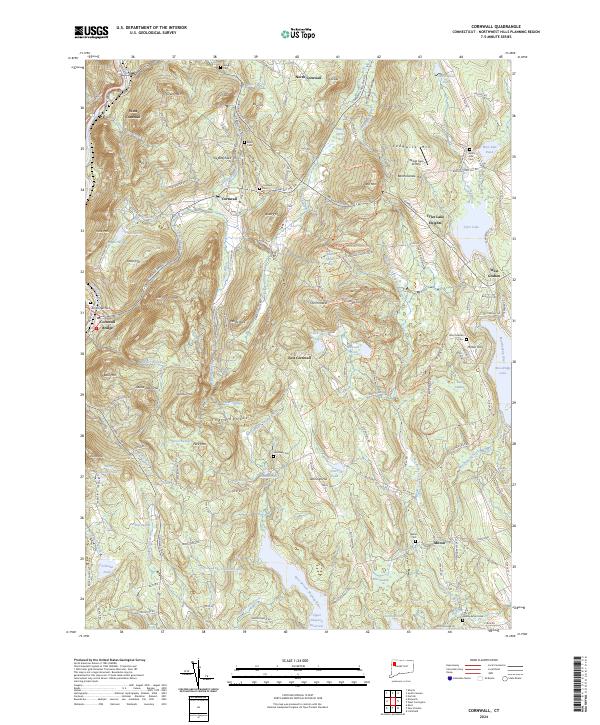 USGS Topographic Map – Cornwall