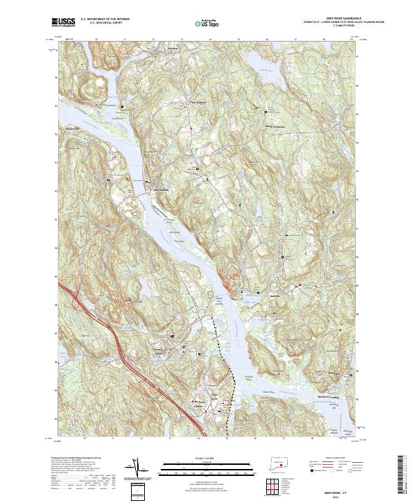 USGS Topographic Map – Deep River