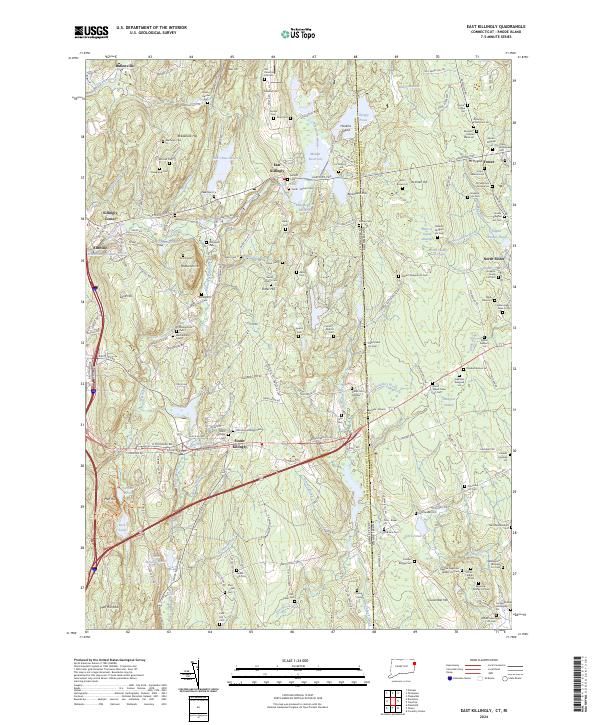 USGS Topographic Map – East Killingly