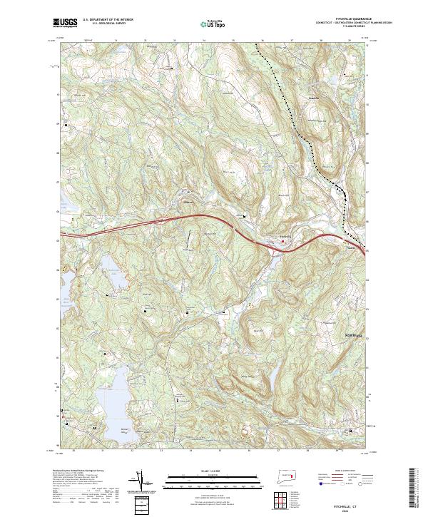USGS Topographic Map – Fitchville