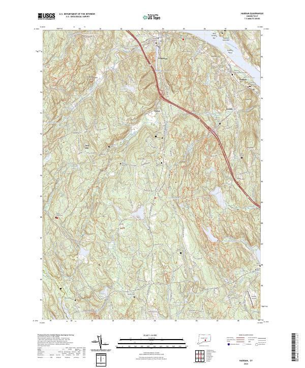 USGS Topographic Map – Haddam