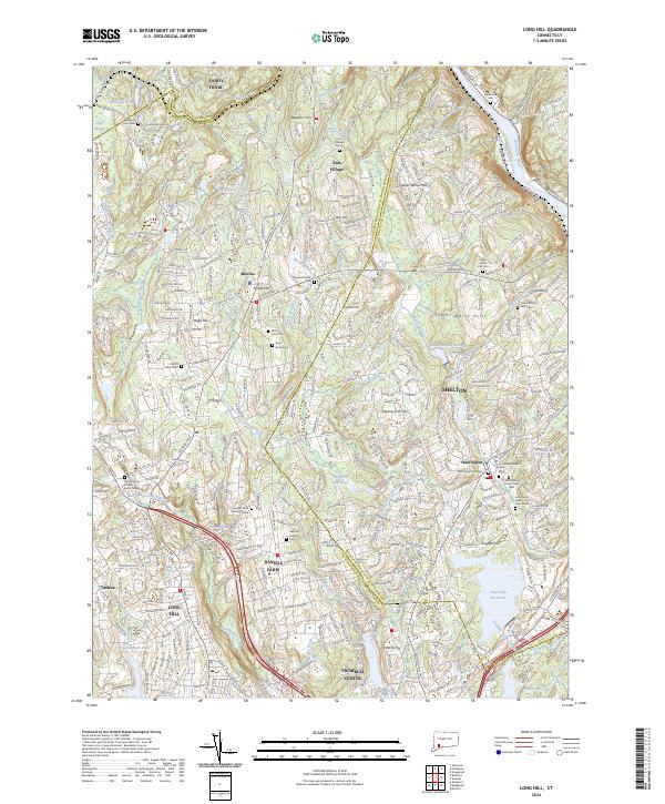 USGS Topographic Map – Long Hill