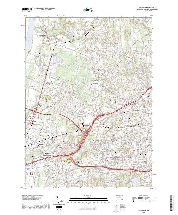 USGS Topographic Map – Manchester