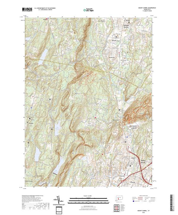 USGS Topographic Map – Mount Carmel
