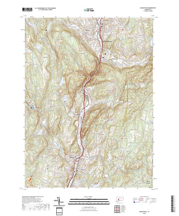 USGS Topographic Map – Naugatuck