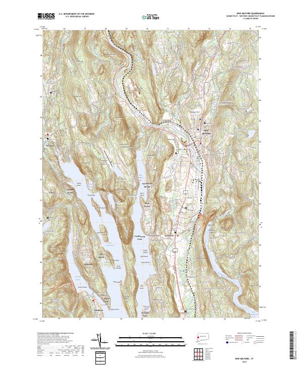 USGS Topographic Map – New Milford