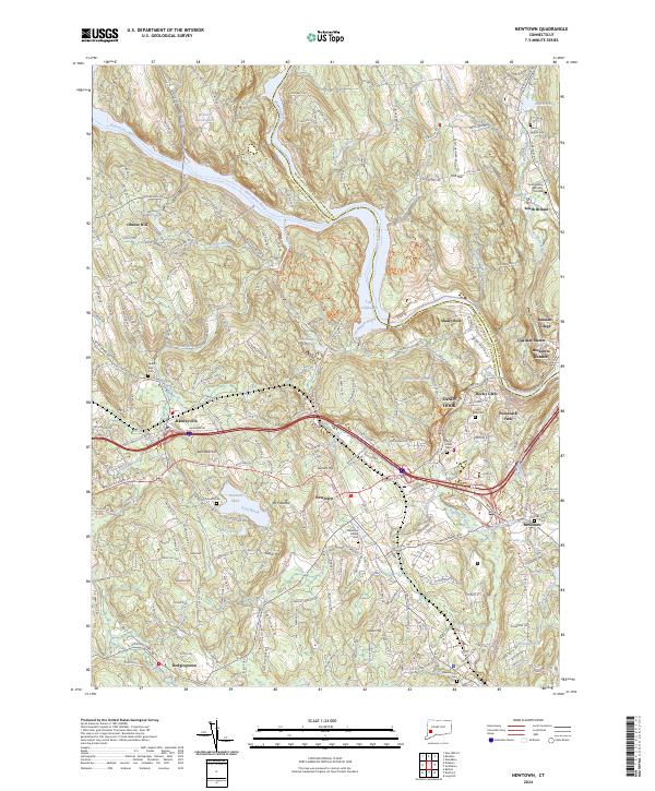 USGS Topographic Map – Newtown