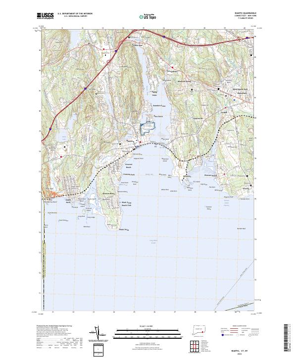 USGS Topographic Map – Niantic