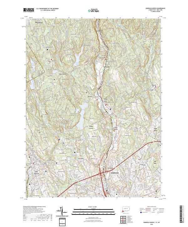 USGS Topographic Map – Norwalk North