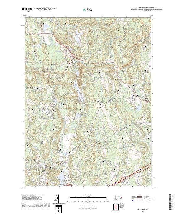 USGS Topographic Map – Old Mystic