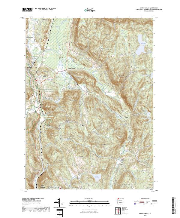 USGS Topographic Map – South Canaan