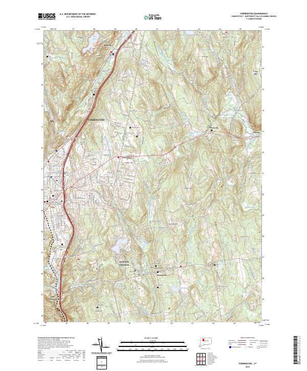 USGS Topographic Map – Torrington