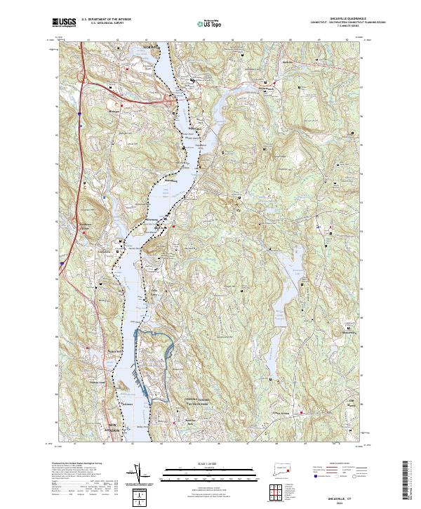 USGS Topographic Map – Uncasville