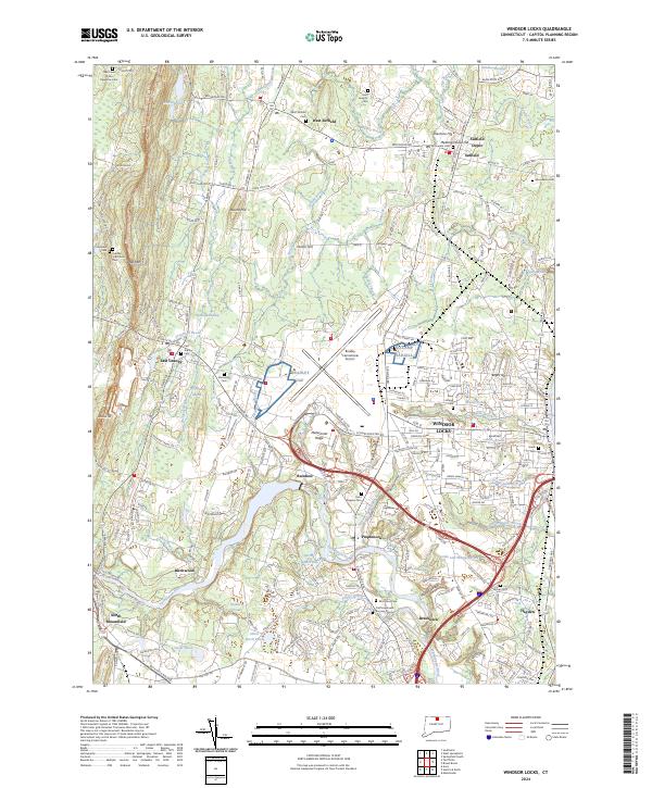 USGS Topographic Map – Windsor Locks