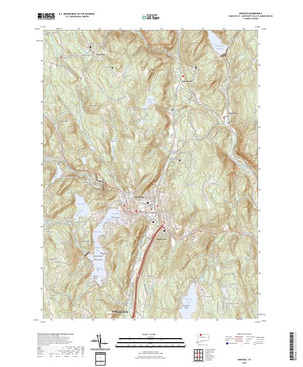 USGS Topographic Map – Winsted