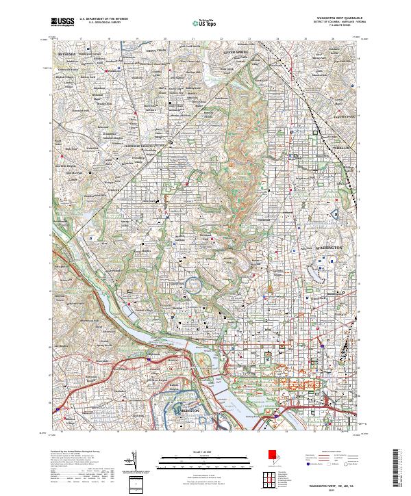 USGS Topographic Map – Washington West