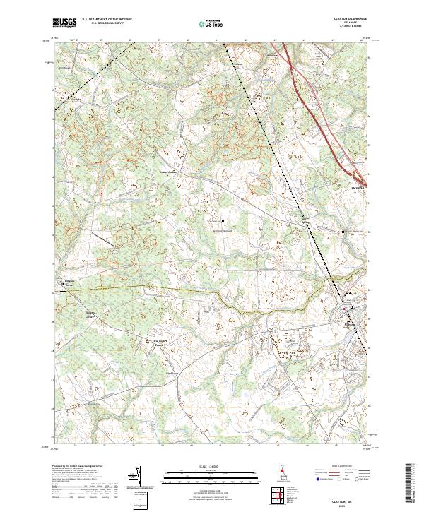 USGS Topographic Map – Clayton