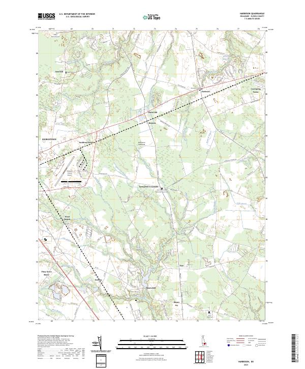 USGS Topographic Map – Harbeson