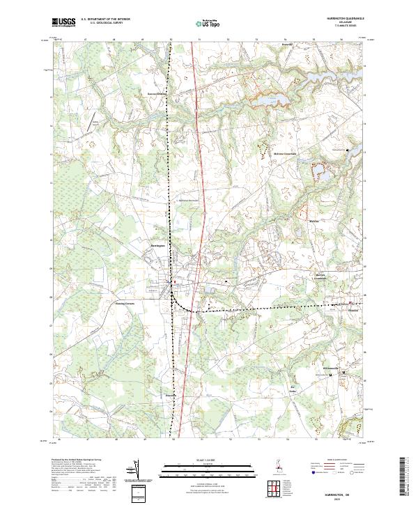 USGS Topographic Map – Harrington