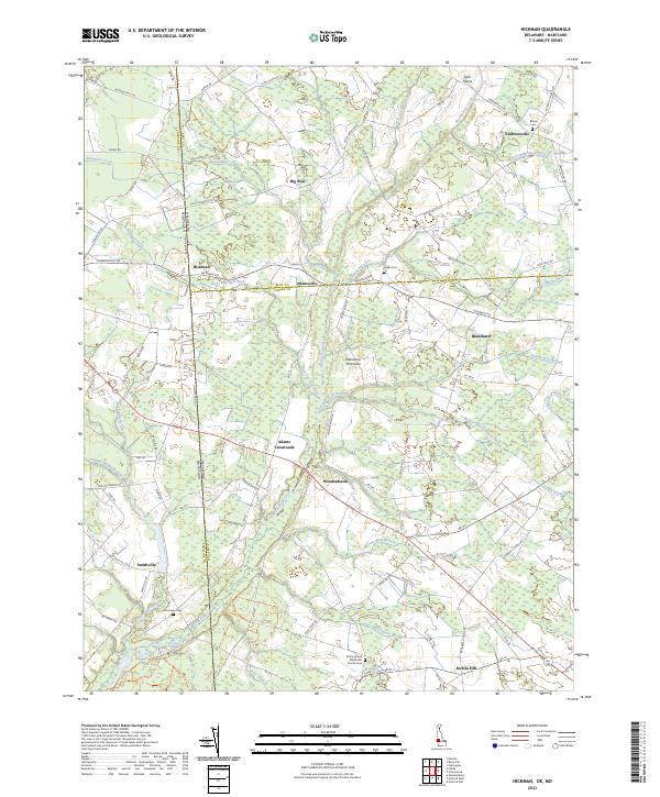 USGS Topographic Map – Hickman