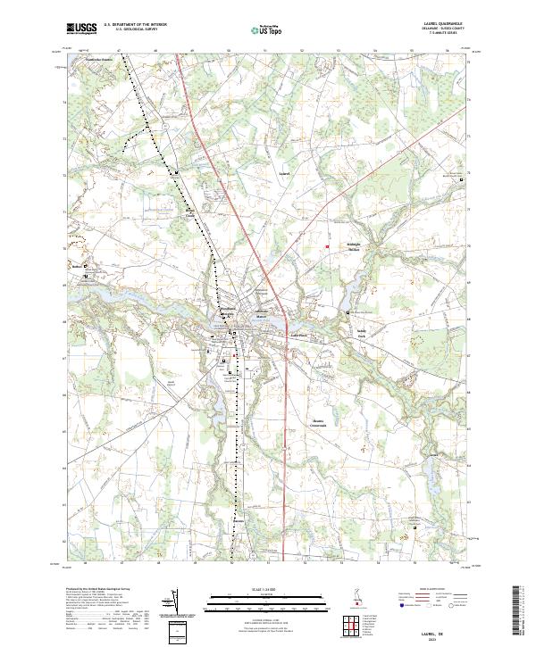 USGS Topographic Map – Laurel