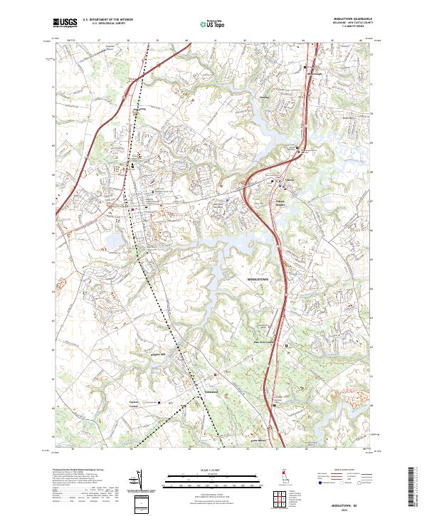 USGS Topographic Map – Middletown
